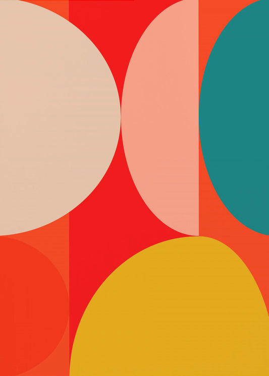 Mid Century Pastell 13 | Leinwand