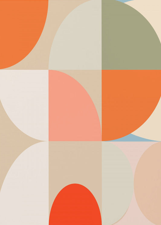 Mid Century Pastell 12 | Leinwand