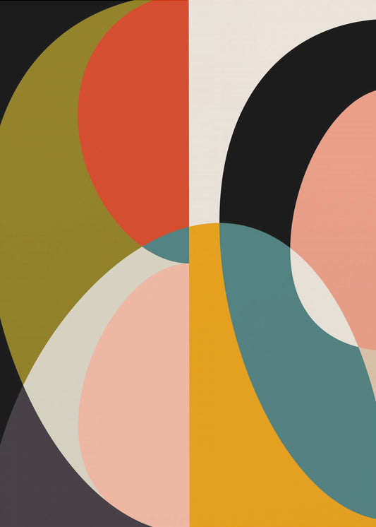 Mid Century Pastell 11 | Leinwand