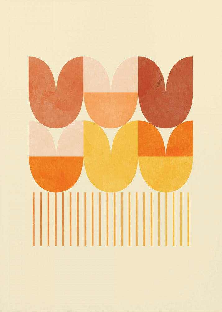 Spring Mid Rhapsody Orange 1 | Leinwand