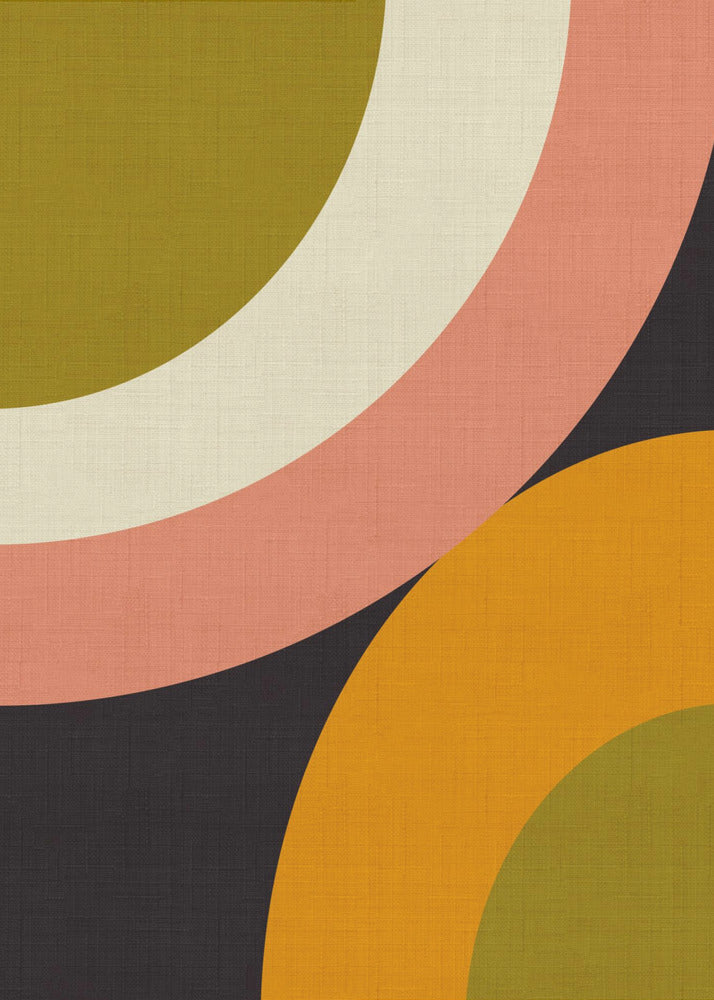 Geo Shapes Herbst 21 Abgerundet | Leinwand