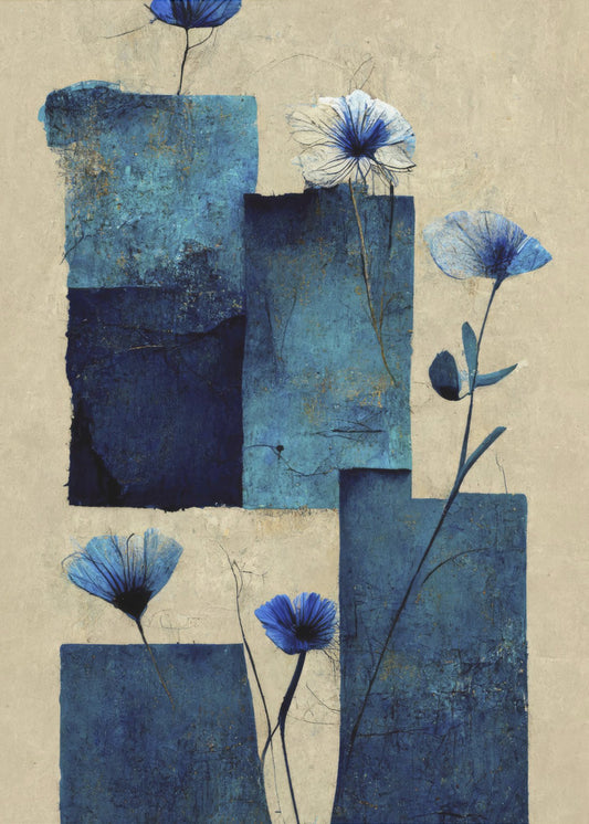 Blaue Blüten | Poster