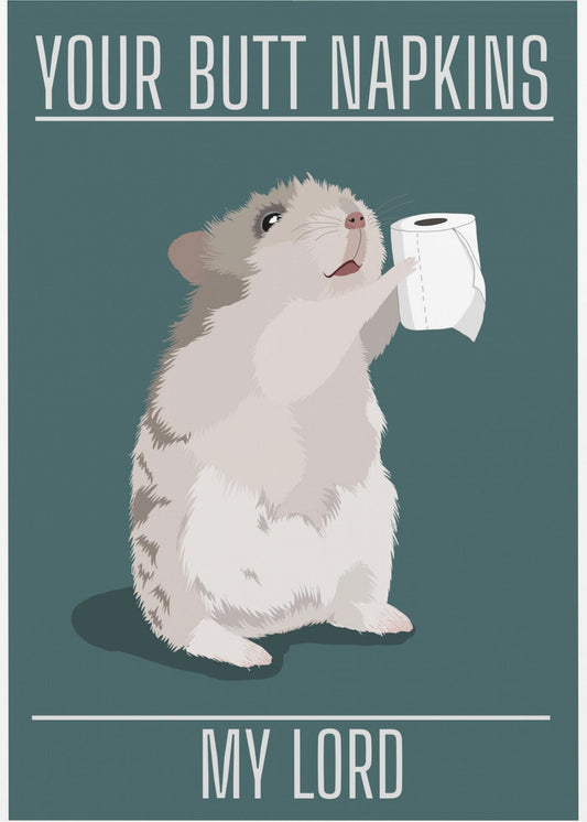 Deine Po-Servietten, mein Herr | Poster
