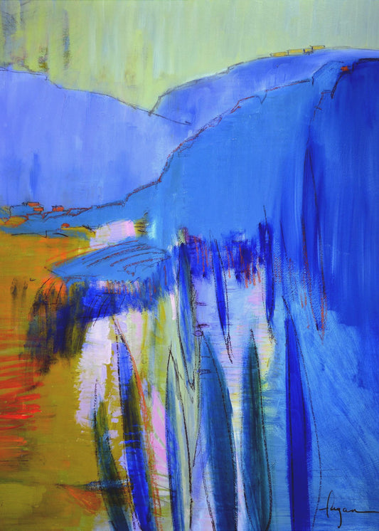 Blaue Kaskadenträume | Poster