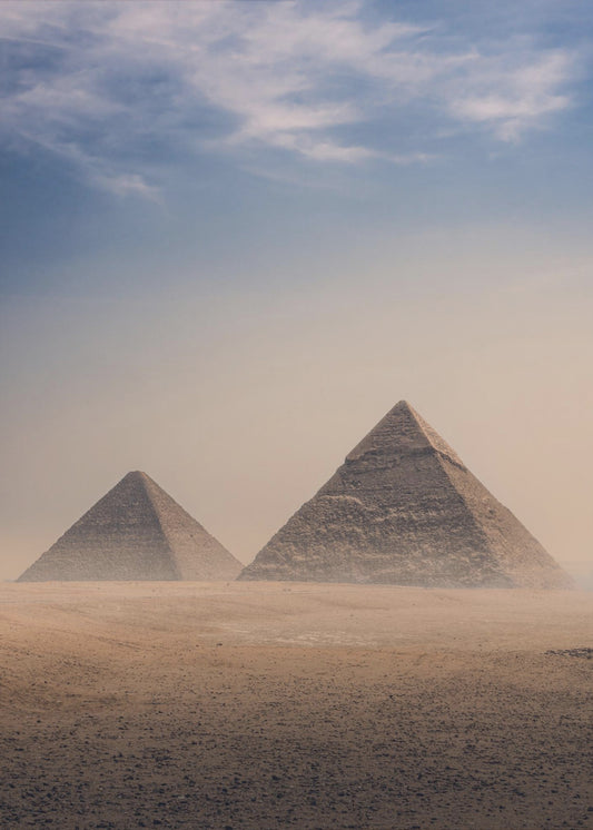 Große Pyramiden von Gizeh, Kairo, Ägypten | Poster
