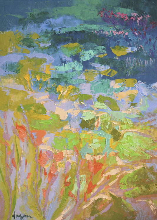 Vibrant Water Lilies | Poster