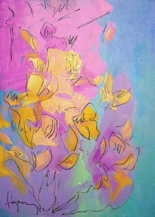 Vibrant Petals Dance | Poster