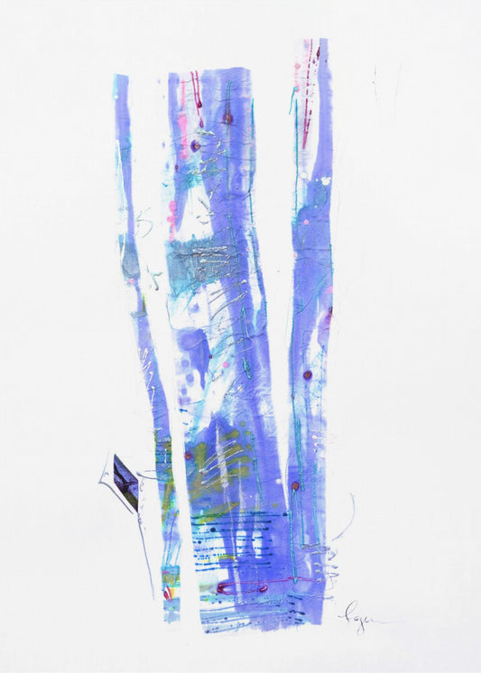 Violet Ribbons Flow | Poster