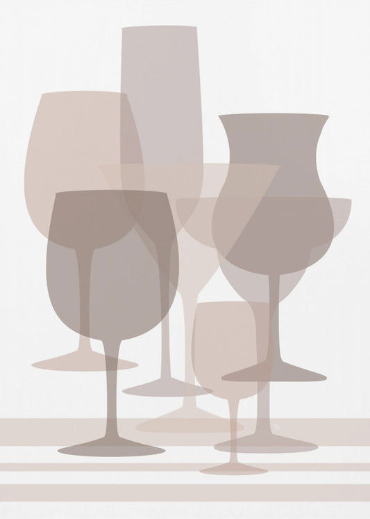 Harmonie aus geschichtetem Glas | Poster