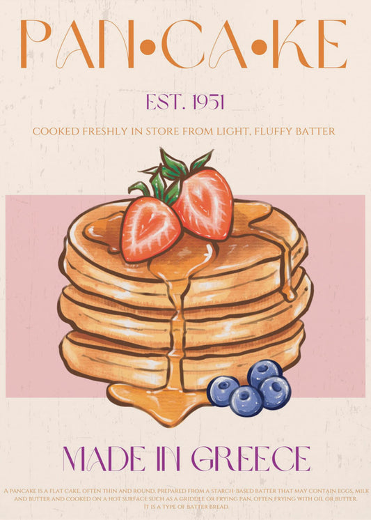 Fluffy Greek Pancakes | Poster