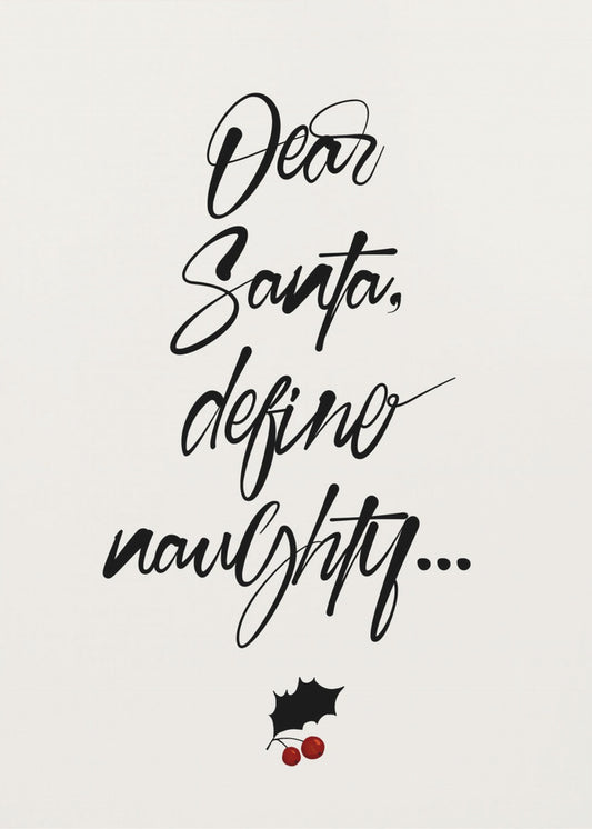 Lieber Weihnachtsmann | Poster