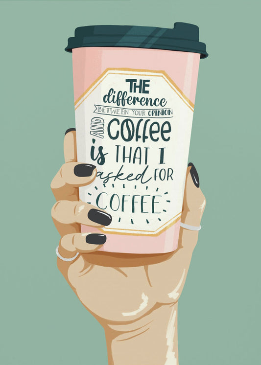 Nach Kaffee gefragt | Leinwand