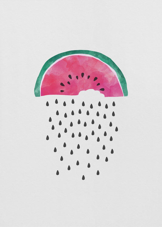 Wassermelonenregen | Leinwand