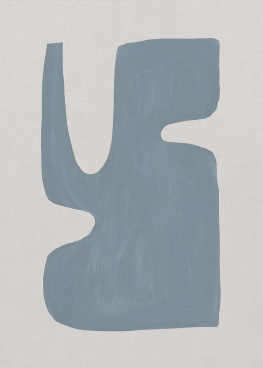 Mid Century Blau I | Leinwand