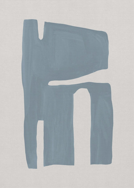Mid Century Blau II | Leinwand