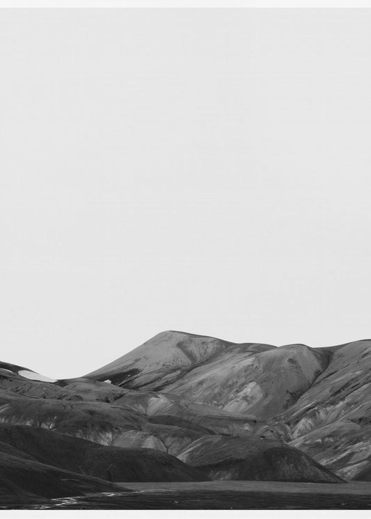 Monochrome Berge | Poster