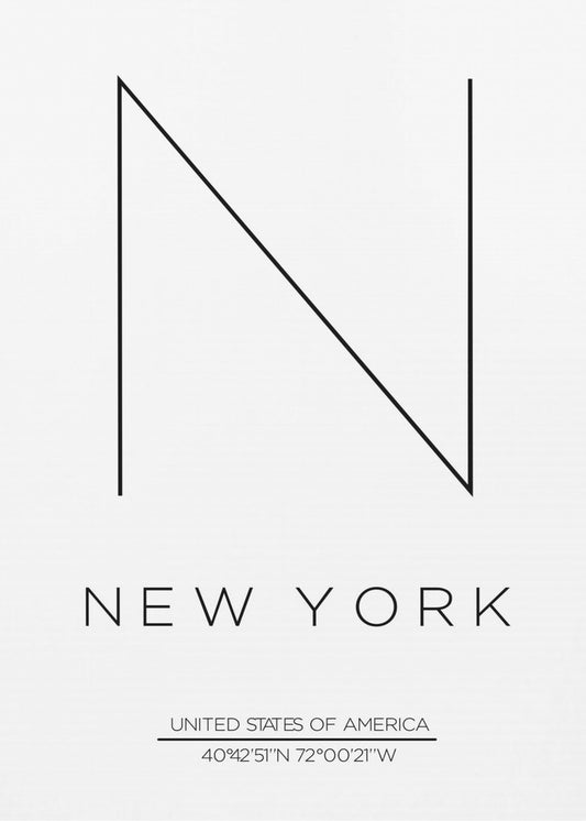 Minimalistisches NYC-Design | Poster
