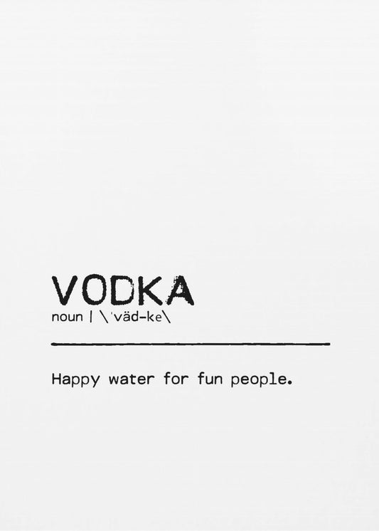 Zitat Vodka Fun | Leinwand