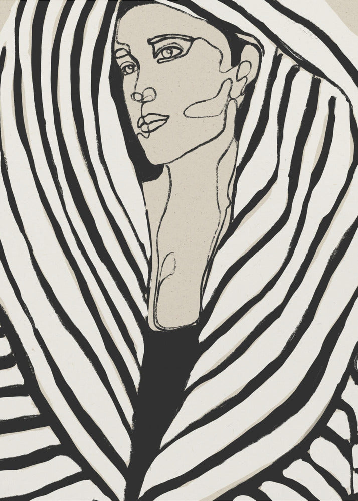Striped Elegance | Canvas