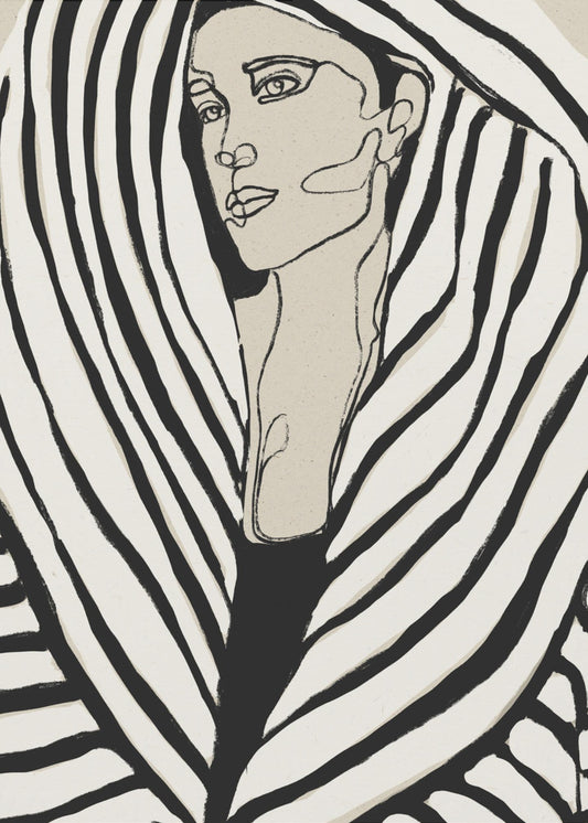 Striped Elegance | Canvas