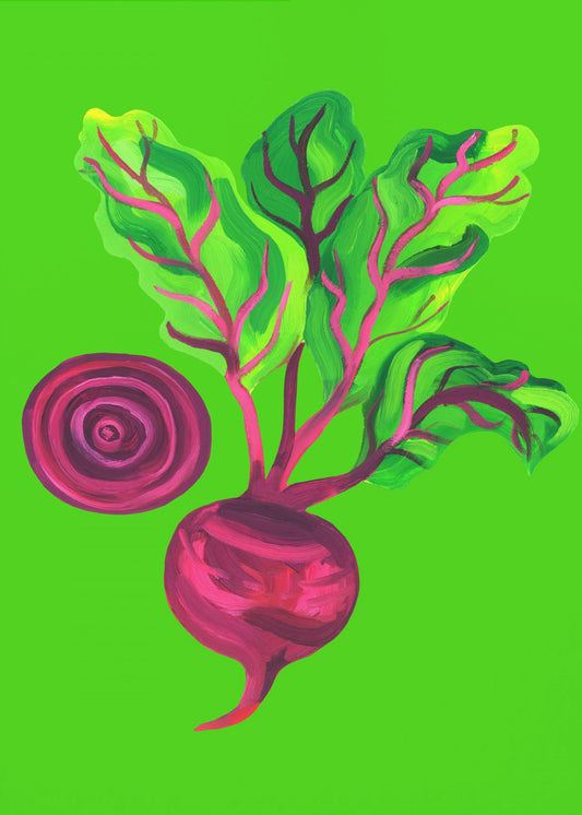 Rote-Bete-Wirbel Grün | Poster