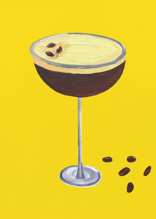 Espresso Martini Butterblume Gelb | Leinwand