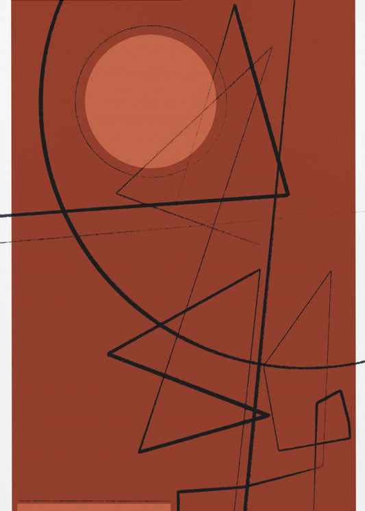 Purpurrote Geometrie | Leinwand