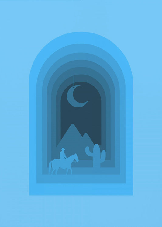 Wüstenmondreise | Poster