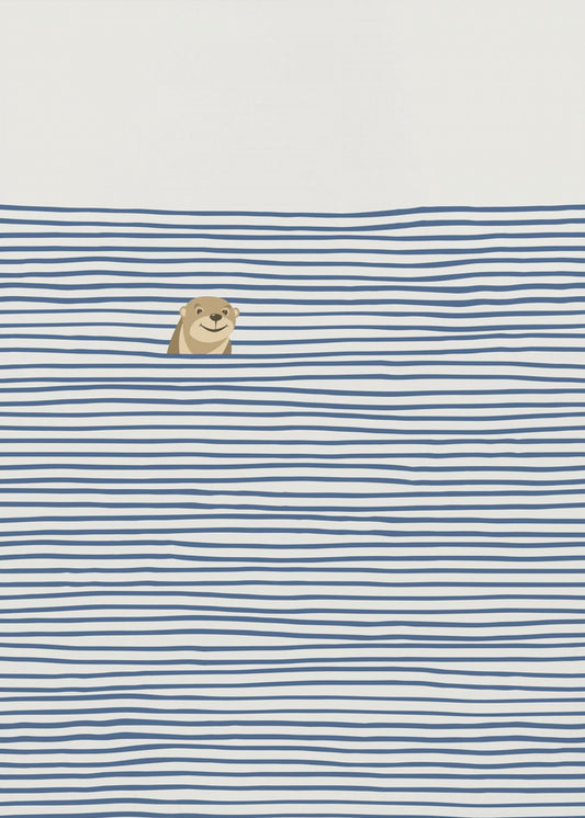 Otter in den Wellen | Poster