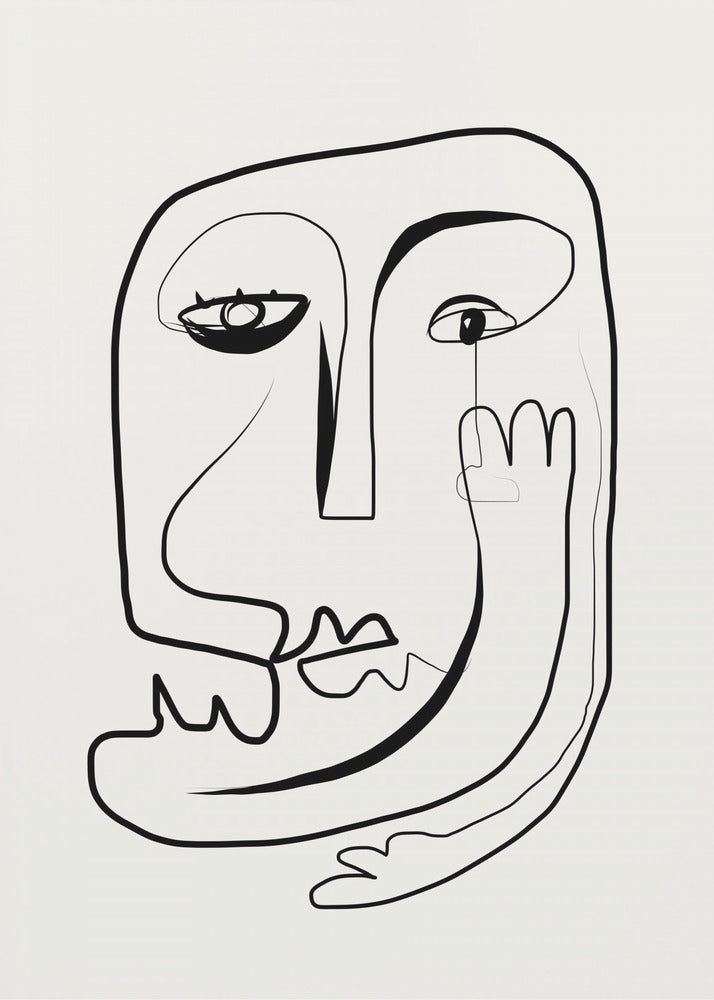 Line Art Portrait Sketch | Poster