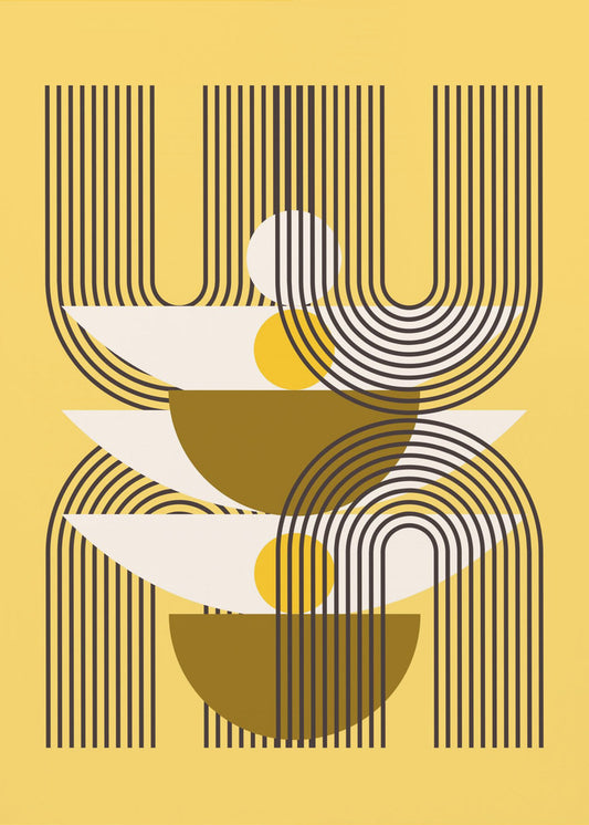 Minimalistische Linien und geometrische Formen | Poster
