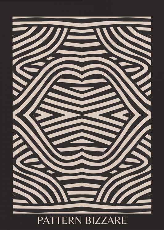 Schwarzes Muster Bizarr | Poster
