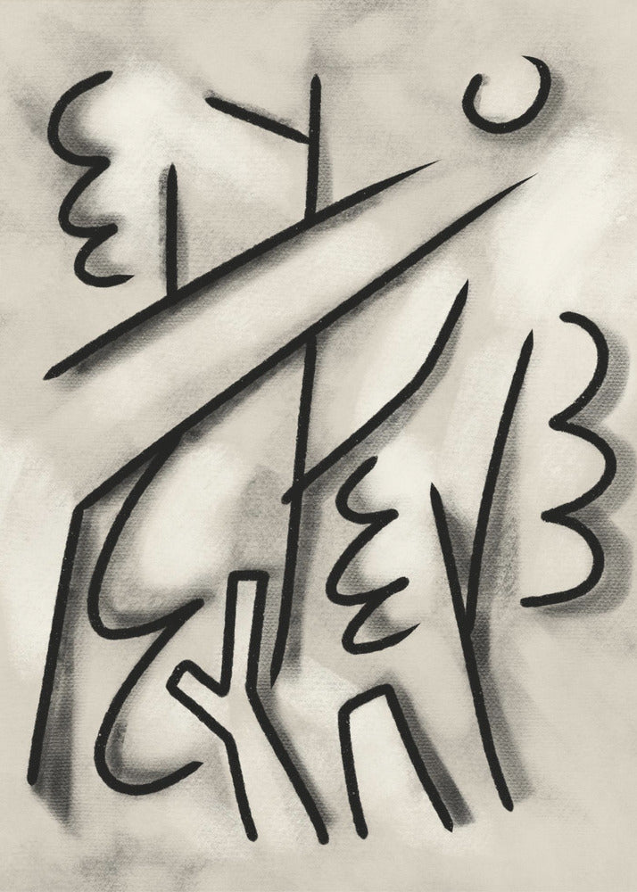 Kräftige schwarze Linien | Poster