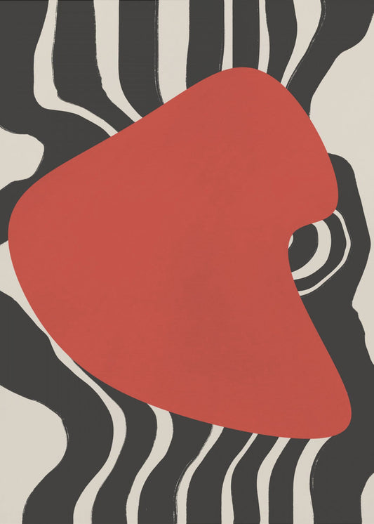 Purpurroter Wellenpuls | Poster