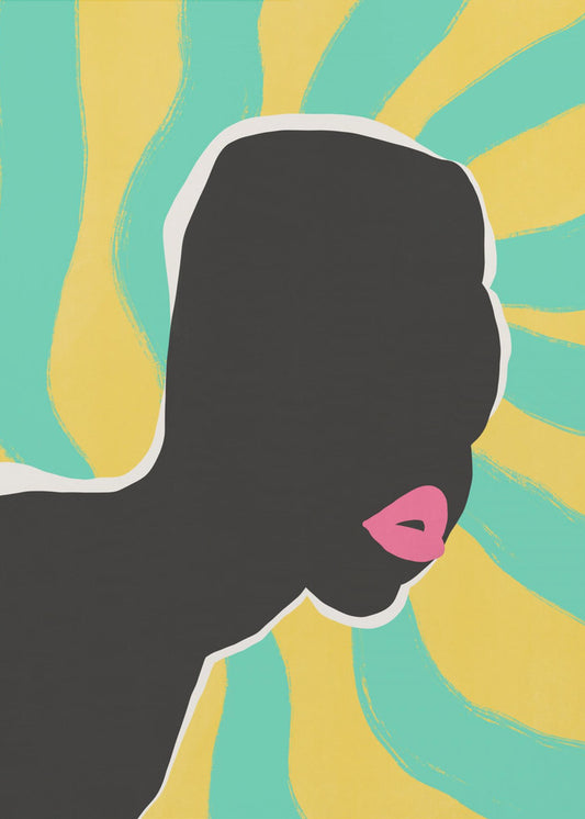 Anonymes Portrait im Sommer | Leinwand