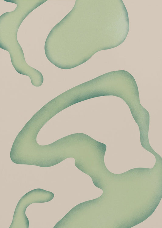 Fließende grüne Essenz | Poster