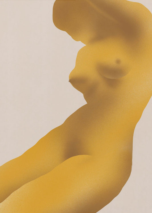 Goldene Farbe Akt Abstrakt | Leinwand