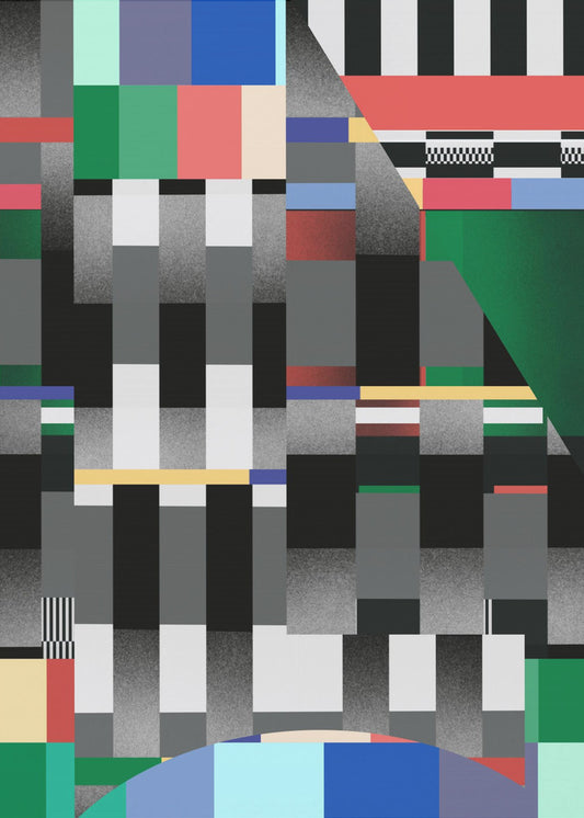 Glitch abstraktes Kunstwerk 01 | Leinwand