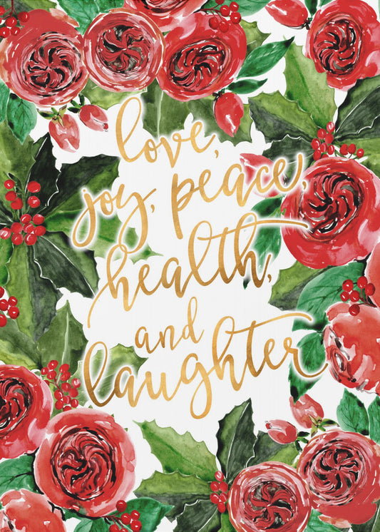 Beste Wünsche Feiertag rote Rosen | Poster