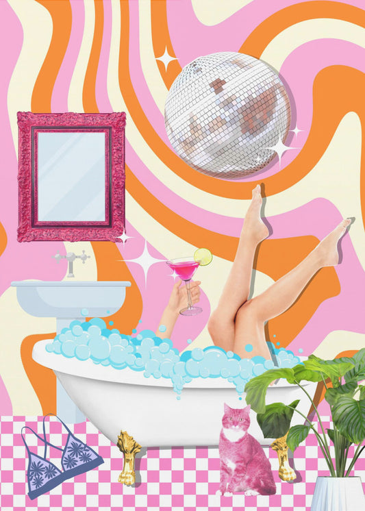 Groovy Badewannenglück | Poster