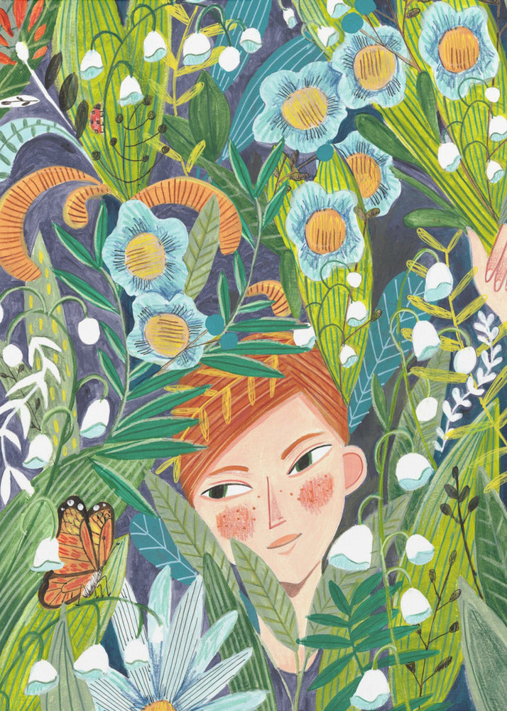 Frau in der Natur | Leinwand