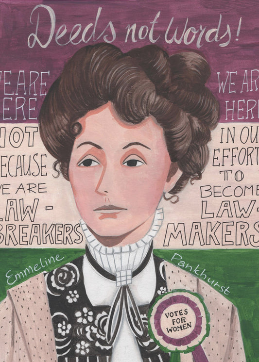 Frauenporträt, Emmeline Pankhurst | Leinwand