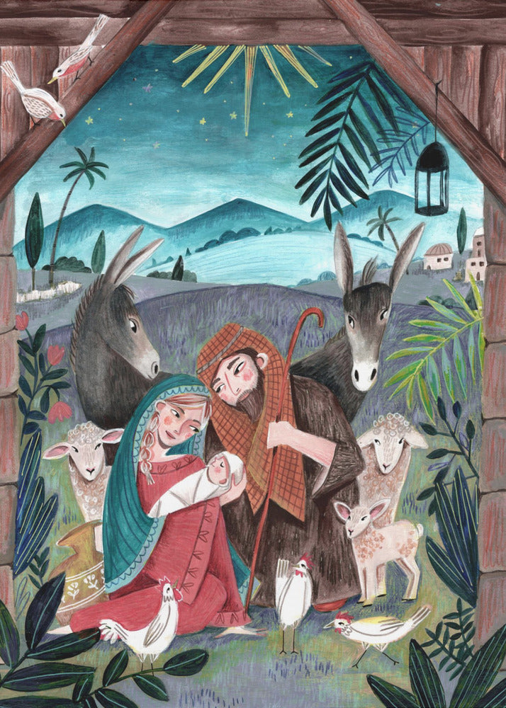 Weihnachten mit Maria und dem Jesuskind | Poster