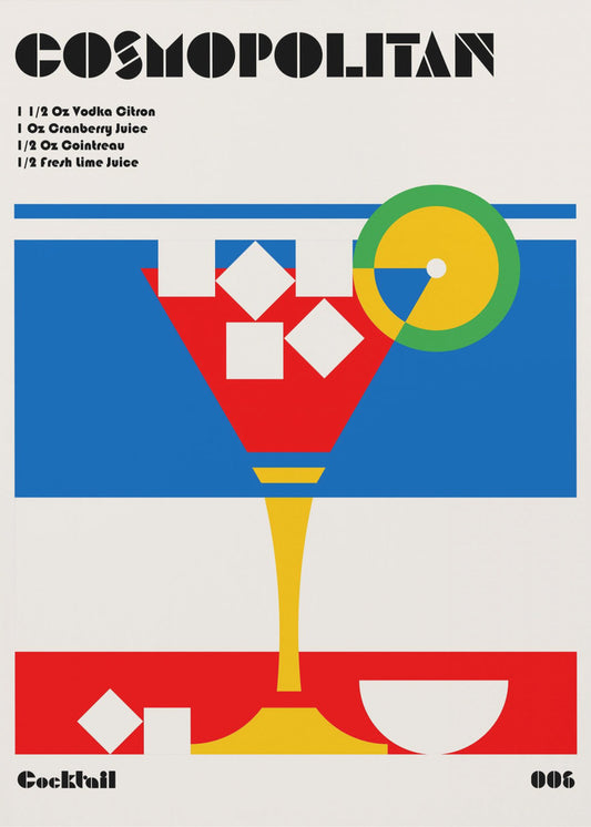 Cosmopolitan Bauhaus Cocktail | Leinwand