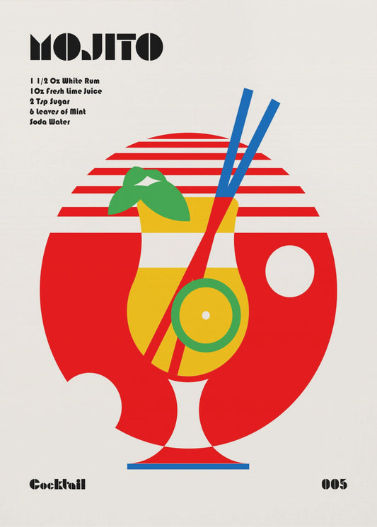 Mojito Bauhaus Cocktail | Leinwand