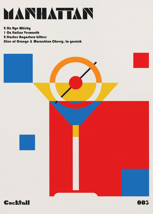 Manhattan Bauhaus Cocktail | Leinwand