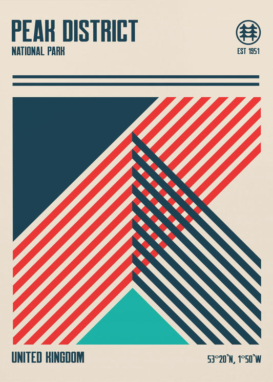 Peak District Nationalpark Reiseposter | Leinwand