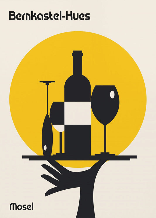 Moselwein Minimalistischer Druck | Poster