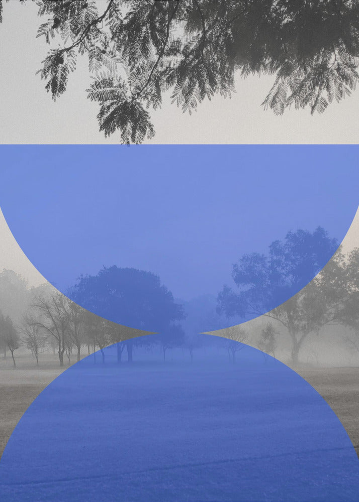 Nebliger blauer Horizont | Poster