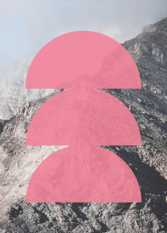 Rosa Horizontschichten | Poster